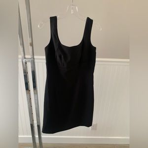 Black tuxedo band dress